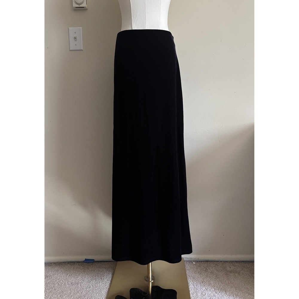 Vintage Purple Velvet Maxi Skirt Witchy Whimsigoth Romantic Goth Dark Fairy S M